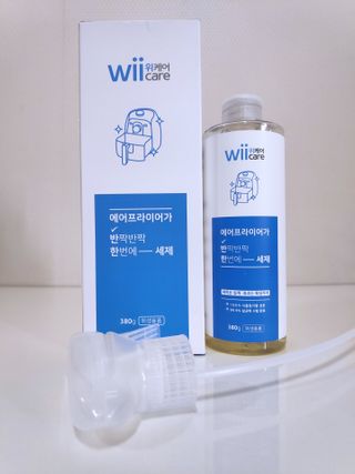 위케어 천연 주방세세, 에어프라이어세제, 다목적세정제, 발포텀블러세정제 — 4점을 준 리뷰어가 2021년 2월 올린 사용 사진
