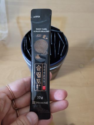 프리마인 자체 기업부설 연구소에서 찾아낸 건강한 수면의 비밀.  슬립토 플러스 30포 — 5점을 준 리뷰어가 2021년 9월 올린 사용 사진