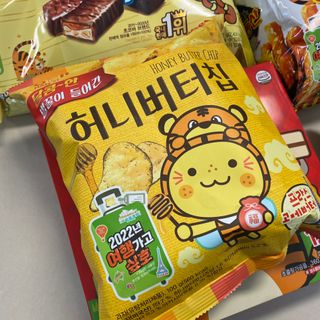 해태제과 2022 호랑이 스낵 5종 세트 — 5점을 준 리뷰어가 2022년 1월 올린 사용 사진