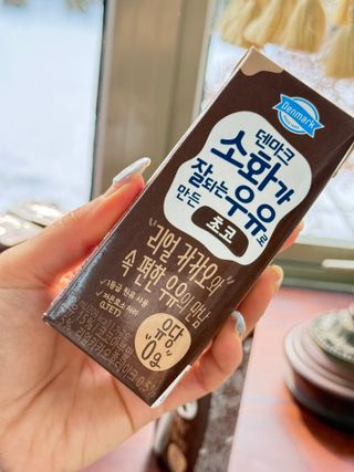 [구매평]덴마크 소화가 잘되는 우유로 만든 초코, 190ml, 24개 — 5점을 준 리뷰어가 2025년 2월 올린 사용 사진