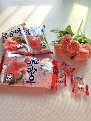 청포도캔디 복숭아캔디 — 5점을 준 리뷰어가 2022년 11월 올린 사용 사진