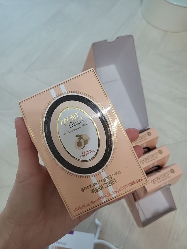 몽베스트 위드더 블랜딩 하우스 _복숭아 그린티 리뷰 사진