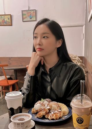 카페 더달달 [더달달 역삼점] 팬케이크 or 와플 + 음료2 + 쇼콜라1 — 5점을 준 리뷰어가 2021년 11월 올린 사용 사진