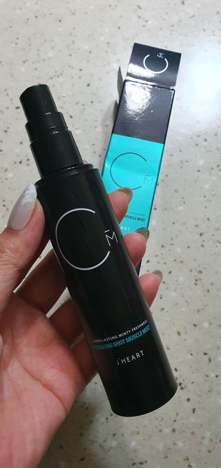 [스포츠 미스트] 쿨링샷 머슬 미스트(50ml) — 4점을 준 리뷰어가 2022년 7월 올린 사용 사진