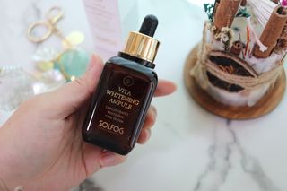 소담스퀘어 상암 솔포그 비타민 화이트닝 앰플 50ml 안티에이징 항산화 가미 잡티 트러블 세라마이드 — 5점을 준 리뷰어가 2022년 11월 올린 사용 사진