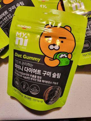 일동제약 마이니 마이니 다이어트 구미 슬림 — 5점을 준 리뷰어가 2021년 2월 올린 사용 사진