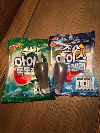 롯데제과 죠스바 아이스 톡톡 젤리 — 5점을 준 리뷰어가 2021년 10월 올린 사용 사진
