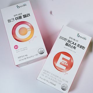 인디닥터 면역 생생 핑크 이뮨 젤리 + 타이탄 BCAA 프로틴 젤리스틱 — 5점을 준 리뷰어가 2022년 3월 올린 사용 사진