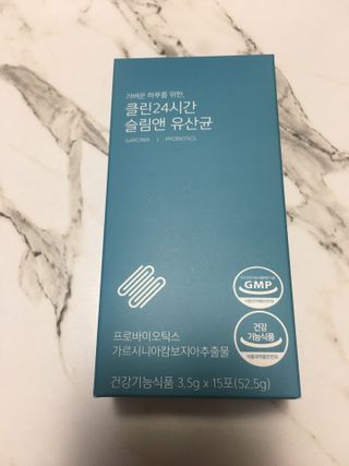 클린24시간 슬림앤유산균 1박스 (3.5g X 15포) — 5점을 준 리뷰어가 2022년 7월 올린 사용 사진