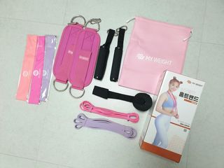 마이웨잇 심으뜸 홈트밴드세트 홈짐 여자홈트레이닝기구 운동용고무밴드 — 4.5점을 준 리뷰어가 2021년 7월 올린 사용 사진