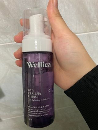 웰리카_V CARE 웰리카 락토 리프레싱 이너클렌저 — 5점을 준 리뷰어가 2020년 12월 올린 사용 사진