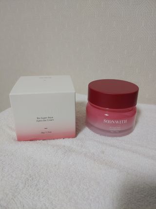 SOONWITH 바이오 수퍼 아쿠아 하이드로 젤 크림 — 4점을 준 리뷰어가 2021년 4월 올린 사용 사진