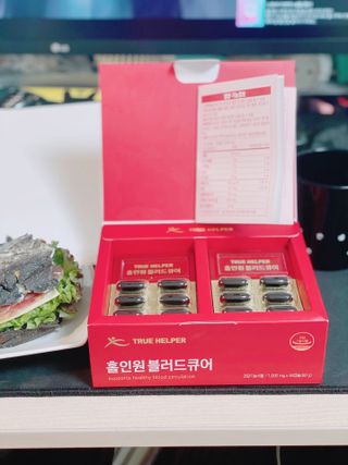 트루헬퍼 홀인원 블러드큐어 혈행+혈압+콜레스테롤 한번에 1박스 1개월 — 5점을 준 리뷰어가 2023년 2월 올린 사용 사진