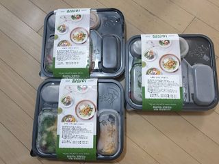 참살이도시락 작심삼일 샐러드도시락 3개 맛보기 새벽배송 또는 택배배송 — 5점을 준 리뷰어가 2021년 7월 올린 사용 사진