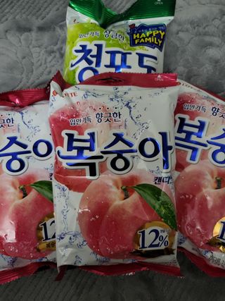 청포도캔디 복숭아캔디 — 5점을 준 리뷰어가 2022년 11월 올린 사용 사진