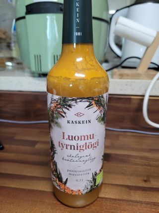 H365 [Kaskein Luomutyrniglögi] 핀란드 전통 무알콜 멀드와인 시벅톤 글로기 — 4점을 준 리뷰어가 2021년 4월 올린 사용 사진