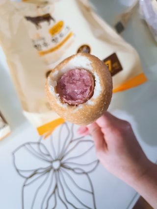 오마뎅 한우핫도그 — 5점을 준 리뷰어가 2021년 5월 올린 사용 사진