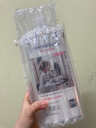 쿠잉베이비 에어워시 세탁세제,섬유유연제 1L — 5점을 준 리뷰어가 2022년 12월 올린 사용 사진