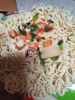 [풀무원] 자연은맛있다 정면, 백면, 홍면  세트 — 5점을 준 리뷰어가 2021년 4월 올린 사용 사진