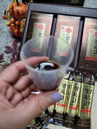 [광동제약] 광옥고 홍삼 본 밸런스 1박스 30포 — 5점을 준 리뷰어가 2021년 9월 올린 사용 사진