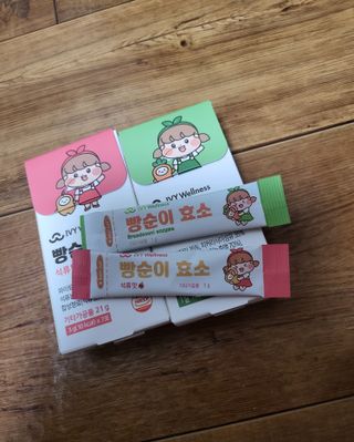 아이비웰니스 빵순이 효소 키위맛 7포 + 석류맛 7포 (총 14포, 2주분) — 5점을 준 리뷰어가 2022년 10월 올린 사용 사진