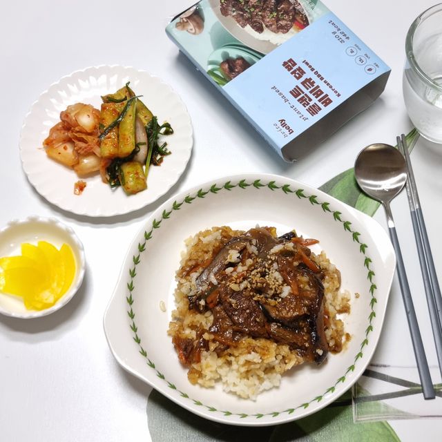 식물성 직화불갈비 듬뿍, 플랜트 비비큐 덮밥 (2입) 리뷰 사진