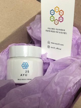 AYU25[아유트웬티파이브]다마스크로즈워터 베이스 천연 수분 촉촉 크림 — 5점을 준 리뷰어가 2021년 4월 올린 사용 사진