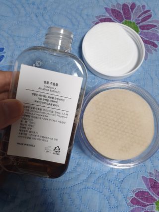 랑팡 병풀추출물150ml+어성초추출물150ml+스킨빅패드60매 — 5점을 준 리뷰어가 2021년 10월 올린 사용 사진