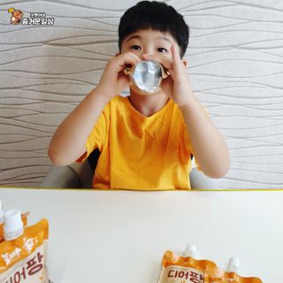 [몸엔용] 우리 아이 건강간식, 달콤한 녹용곤약젤리 디어팡 4종 — 5점을 준 리뷰어가 2021년 8월 올린 사용 사진