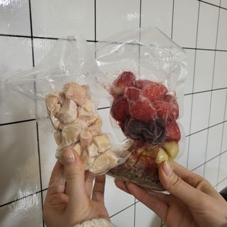 수플먼트 나는 마신닭!! 닭가슴살 주스키트, 먹기 힘들었던 닭가슴살 이제는 마시자 — 5점을 준 리뷰어가 2023년 3월 올린 사용 사진
