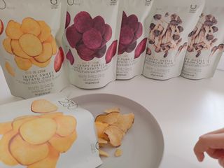 딜라이트 프로젝트 바삭한 원물칩 3종 고구마칩, 자색고구마칩, 느타리버섯칩 [총 6봉지] — 5점을 준 리뷰어가 2022년 3월 올린 사용 사진
