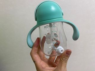 유비맘 트라이탄 코니빨대컵_컬러 랜덤 발송 — 5점을 준 리뷰어가 2020년 12월 올린 사용 사진