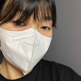 나무드 [유한킴벌리] 크리넥스 KF80 데일리 마스크 화이트 대형 블랙 10개 + 대형 화이트 10개 — 5점을 준 리뷰어가 2021년 10월 올린 사용 사진