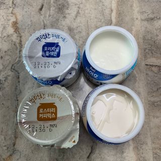 매일바이오 그릭요거트 오리지널 플레인 4개, 로스터리 커피믹스 4개 — 5점을 준 리뷰어가 2021년 12월 올린 사용 사진