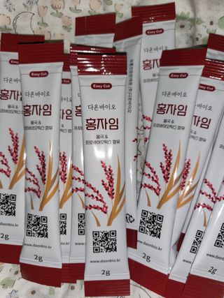 하루 1포로 콜레스테롤, 유산균, 고역가 소화효소까지 한번에 섭취! 다온바이오 홍자임 1개월분(30포) — 5점을 준 리뷰어가 2022년 12월 올린 사용 사진
