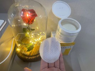 랑벨 비타 에너지 잡티 앰플 패드 65매 (투명하고 밝은 얼굴 광채패드) — 5점을 준 리뷰어가 2022년 6월 올린 사용 사진