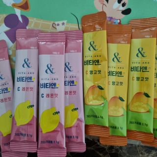 비타앤C 레몬맛, 망고맛 — 5점을 준 리뷰어가 2021년 6월 올린 사용 사진