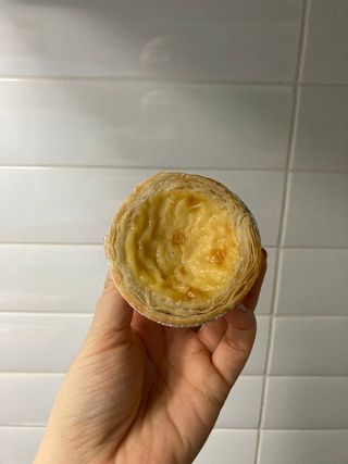 디앙뜨 포르투갈 에그타르트 오리지널 맛+패션후르츠+초콜릿타르트 맛 중 택1 — 5점을 준 리뷰어가 2021년 7월 올린 사용 사진