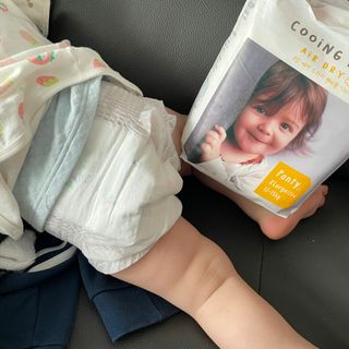 쿠잉 에어드라이  풀커버 팬티기저귀 (L/XL/XXL/XXXL) 1팩 — 5점을 준 리뷰어가 2023년 1월 올린 사용 사진