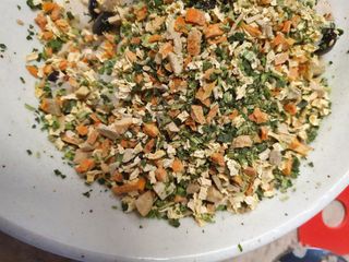 해풀잎 누구나 김밥*1ea [(혼합야채 35g *1ea,  김밥김 (5g, 5ea),  양념간장 (6g, 5ea), 참기름(5g, 2ea)] — 5점을 준 리뷰어가 2022년 7월 올린 사용 사진