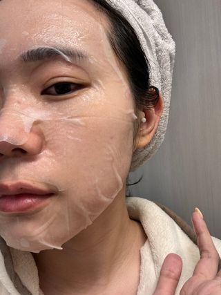 세뚜아(Cettua) 나우[세뚜아] 포어 클리어링 마스크 Cettua Pore Clearing facial mask 4매 — 5점을 준 리뷰어가 2024년 2월 올린 사용 사진