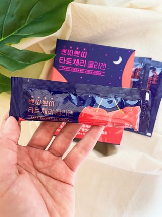 서울약사신협_쁘띠쁘띠타트체리콜라겐_20g x 14포 — 4점을 준 리뷰어가 2020년 12월 올린 사용 사진