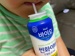 LIVE 매일바이오 썬화이버 드링킹 요거트 — 4.5점을 준 리뷰어가 2022년 8월 올린 사용 사진