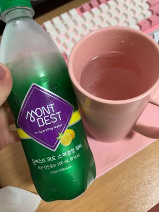 몽베스트 Montbest with Sparkling water Lemon OR Lime 20병(랜덤) — 5점을 준 리뷰어가 2022년 9월 올린 사용 사진