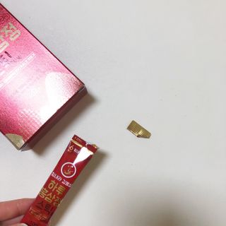 힘내라김홍삼 하루홍삼정스틱 10g x 10포 — 5점을 준 리뷰어가 2021년 3월 올린 사용 사진