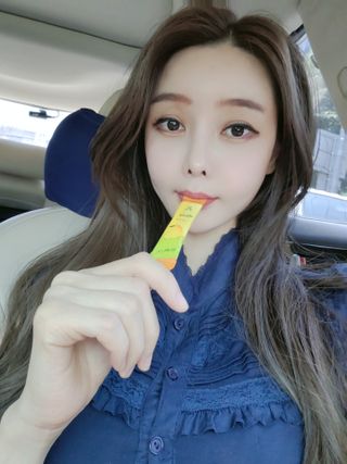 비타앤C 레몬맛, 망고맛 — 5점을 준 리뷰어가 2021년 6월 올린 사용 사진