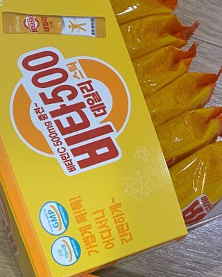 광동제약 [광동] 비타500데일리스틱 70포X2개 + 뚱랑이엽서 + 쇼핑백 증정 — 5점을 준 리뷰어가 2022년 1월 올린 사용 사진