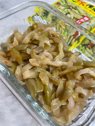 루시델리 야미하우스 홍콩 스파이시 프리미엄 짜사이 무침 500g — 3점을 준 리뷰어가 2024년 6월 올린 사용 사진