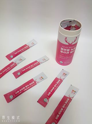 [몸엔용] 녹용 담은 탱탱 콜라겐 녹용 콜라겐 젤리 15g x 20포 — 5점을 준 리뷰어가 2022년 4월 올린 사용 사진