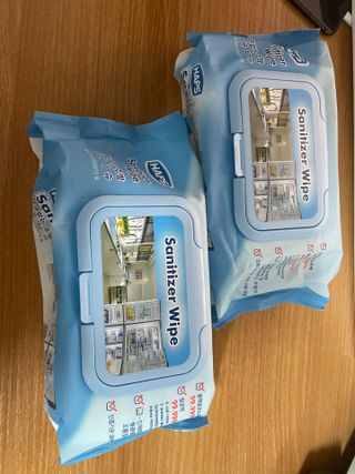 햅스 세균없는 주방 대형 2팩, HAPS sanitizer wipe — 4점을 준 리뷰어가 2022년 2월 올린 사용 사진
